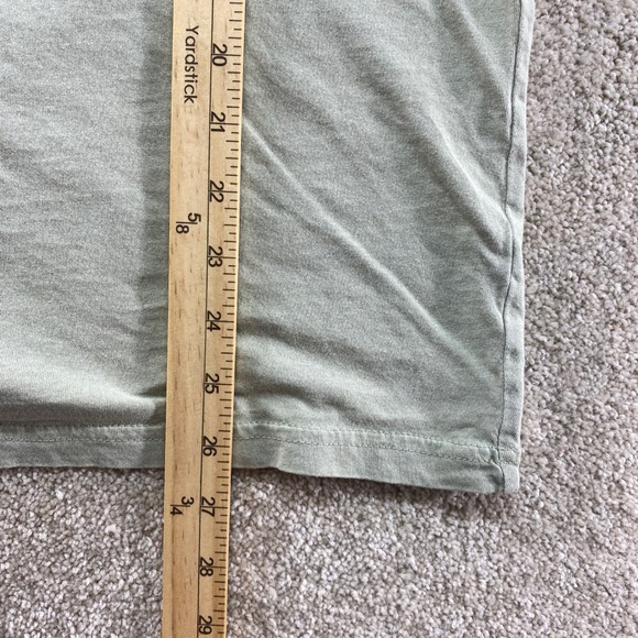 PacSun Shirt Mens Small Sage Green Sun Moon Embroidered Short Sleeve Cotton - Picture 4 of 10